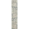 thumbnail image 1 of Nourison Concerto Distressed Ivory Grey Blue 2'2" x 12' Area Rug (2x12), 1 of 8