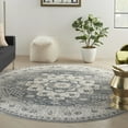 thumbnail image 1 of Nourison Concerto Farmhouse Grey/Ivory 7'10" x round Area Rug, (8 Round), 1 of 8