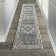 thumbnail image 1 of Nourison Concerto Floral Grey/Ivory 2'2" x 10' Area Rug, (2x10), 1 of 8