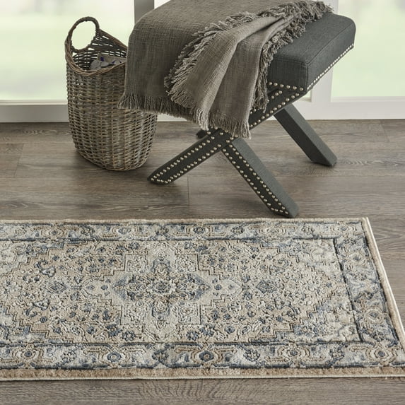 Nourison Concerto French country Beige/Grey 2'2" x 3'9" Area Rug, (2x4)
