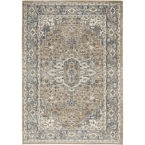 Nourison Concerto French country Beige/Grey 5'3" x 7'3" Area Rug, (5x7)