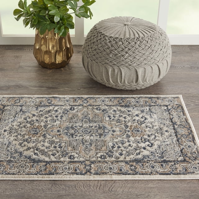 Nourison Concerto French country Ivory/Grey 2'2" x 3'9" Area Rug, (2x4)