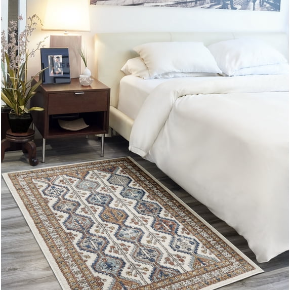 Nourison Concerto Geometric Contemporary Ivory/Multi Area Rug