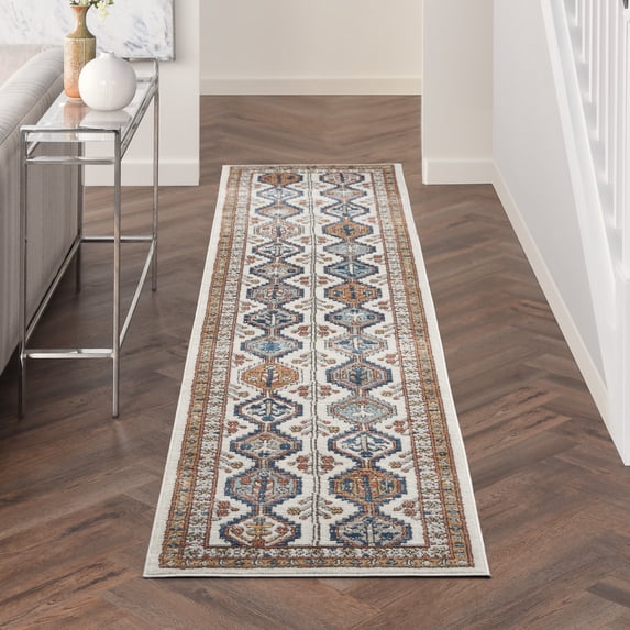 Nourison Concerto Geometric Contemporary Ivory/Multi Area Rug