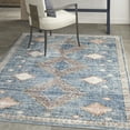 thumbnail image 1 of Nourison Concerto Modern Blue 5'3" x 7'3" Area Rug, (5x7), 1 of 9