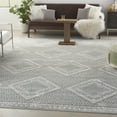 thumbnail image 1 of Nourison Concerto Modern Grey/Ivory/Blue 8'10" x 11'10" Area Rug, (9x12), 1 of 9
