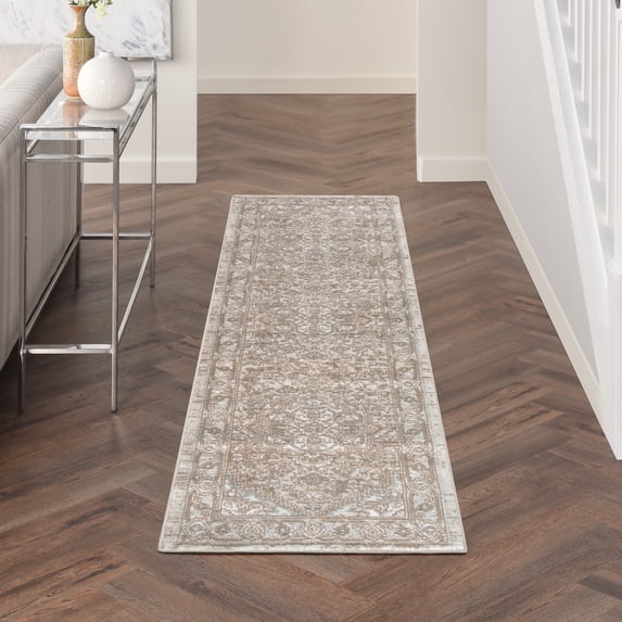 Nourison Concerto Persian Beige 2'2" x 7'6" Area Rug, (2x8)