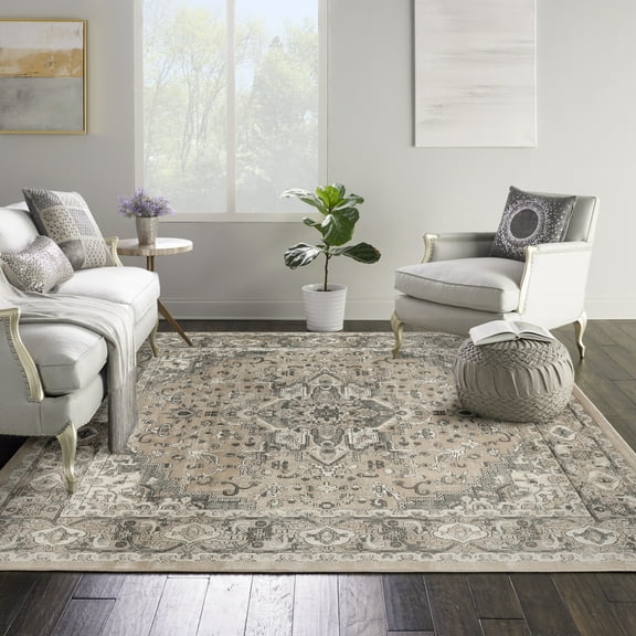 Nourison Concerto Persian Beige Grey 10' x Square Area Rug (10 Square)