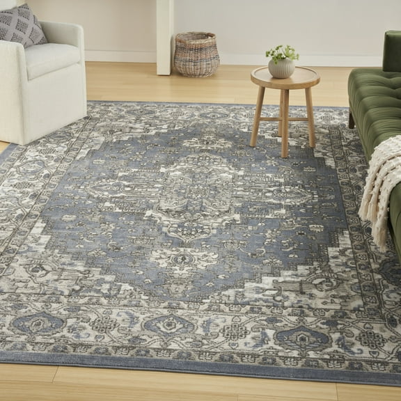 Nourison Concerto Persian Blue 5'3" x 7'3" Area Rug, (5x7)