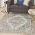 thumbnail image 1 of Nourison Concerto Persian Grey/Light Blue 5'3" x 7'3" Area Rug, (5x7), 1 of 9