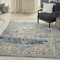 thumbnail image 1 of Nourison Concerto Persian Ivory Blue 8'10" x 11'10" Area Rug, (9x12), 1 of 9