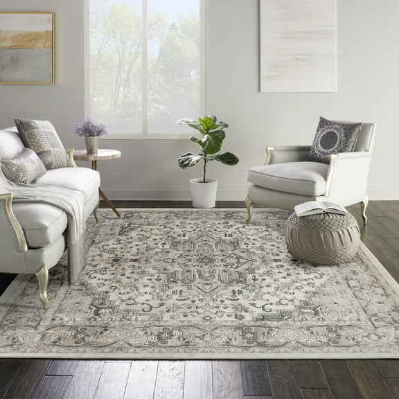 Nourison Concerto Persian Ivory Grey 10' x Square Area Rug (10 Square)