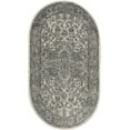 thumbnail image 1 of Nourison Concerto Persian Ivory Grey 3' x 5' Oval Area Rug (3x5), 1 of 9