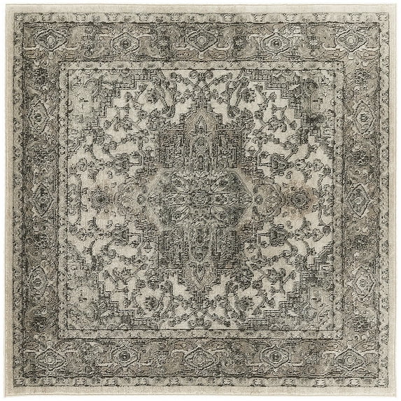 Nourison Concerto Persian Ivory Grey 4' x Square Area Rug (4 Square)