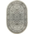thumbnail image 1 of Nourison Concerto Persian Ivory Grey 5' x 8' Oval Area Rug (5x8), 1 of 10