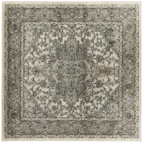 Nourison Concerto Persian Ivory Grey 5' x Square Area Rug (5 Square)