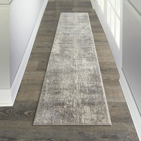 Nourison Concerto Rustic Beige/Grey 2'2" x 10' Area Rug, (2x10)