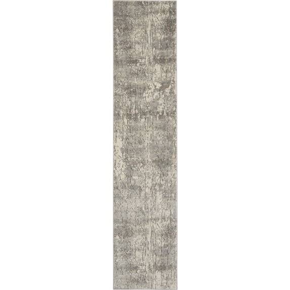 Nourison Concerto Rustic Beige/Grey 2'2" x 7'6" Area Rug, (2x8)