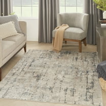 Nourison Concerto Rustic Beige/Grey 5'3" x 7'3" Area Rug, (5x7)