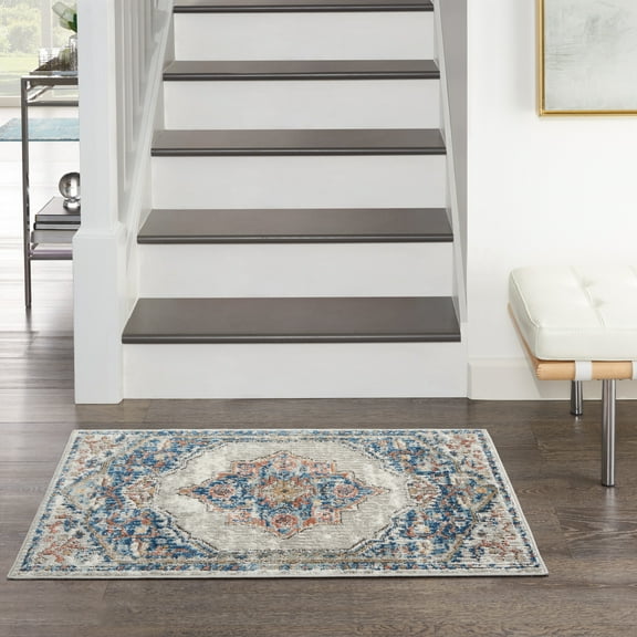 Nourison Concerto Traditional Persian Blue/Grey Area Rug