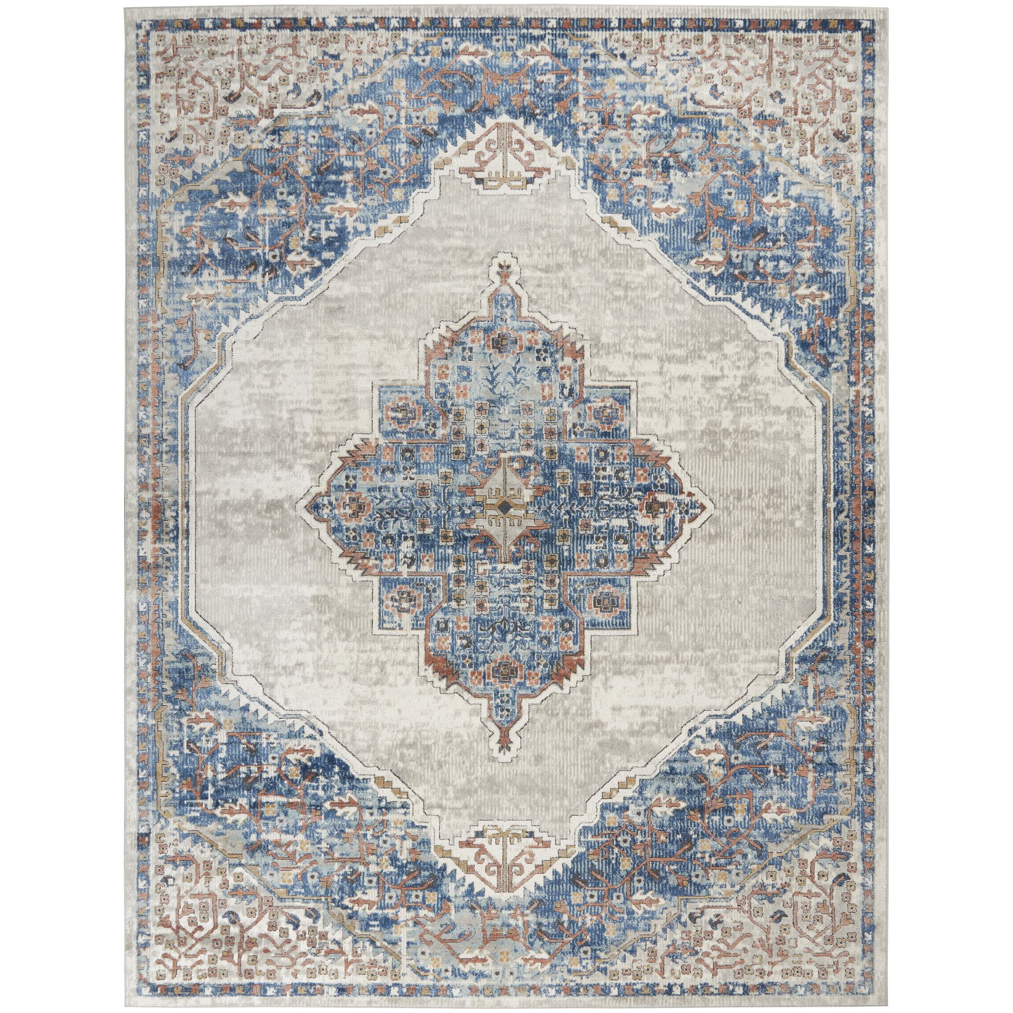 Nourison Concerto Traditional Persian Blue/Grey Area Rug