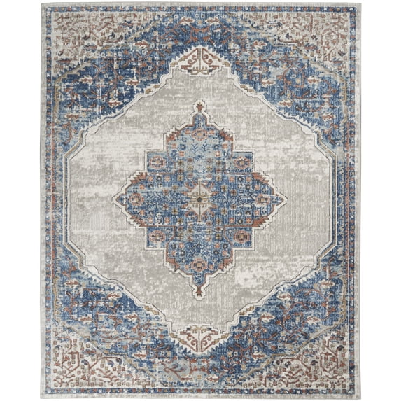 Nourison Concerto Traditional Persian Blue/Grey Area Rug