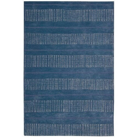 Nourison Contour CON22 Hand-Tufted Polyester Rectangle Rug, Blue