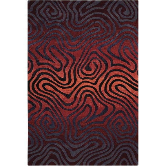 Nourison Contour CON24 Hand-Tufted Polyester Rectangle Rug