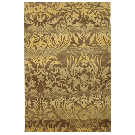 Nourison Contour CON46 Handmade Contemporary Rug, Latte