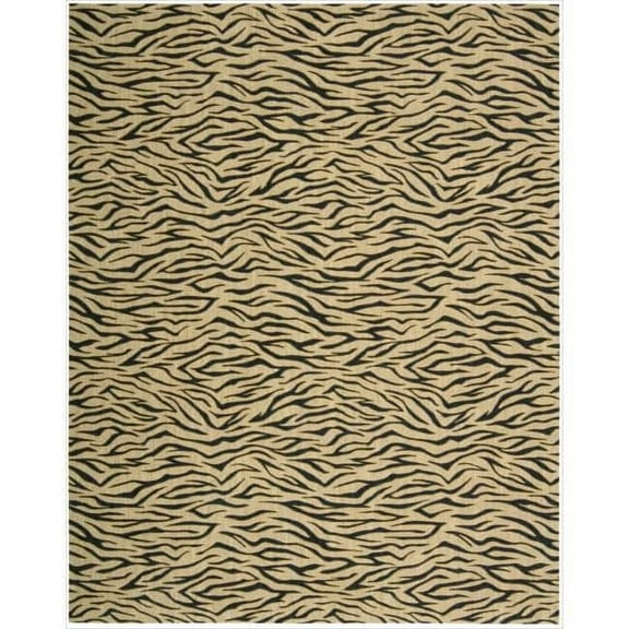 Nourison Cosmopolitan Area Rug Beige 3'6" x 5'6" Latex Free Handmade 3' x 5' Indoor,Handmade Beige Rectangle