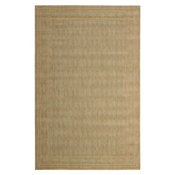 Nourison Cosmopolitan Area Rug Green 8'3" x 11'3" Latex Free N/A 8' x 10' Indoor Living Room,Dining Room,Bedroom Beige