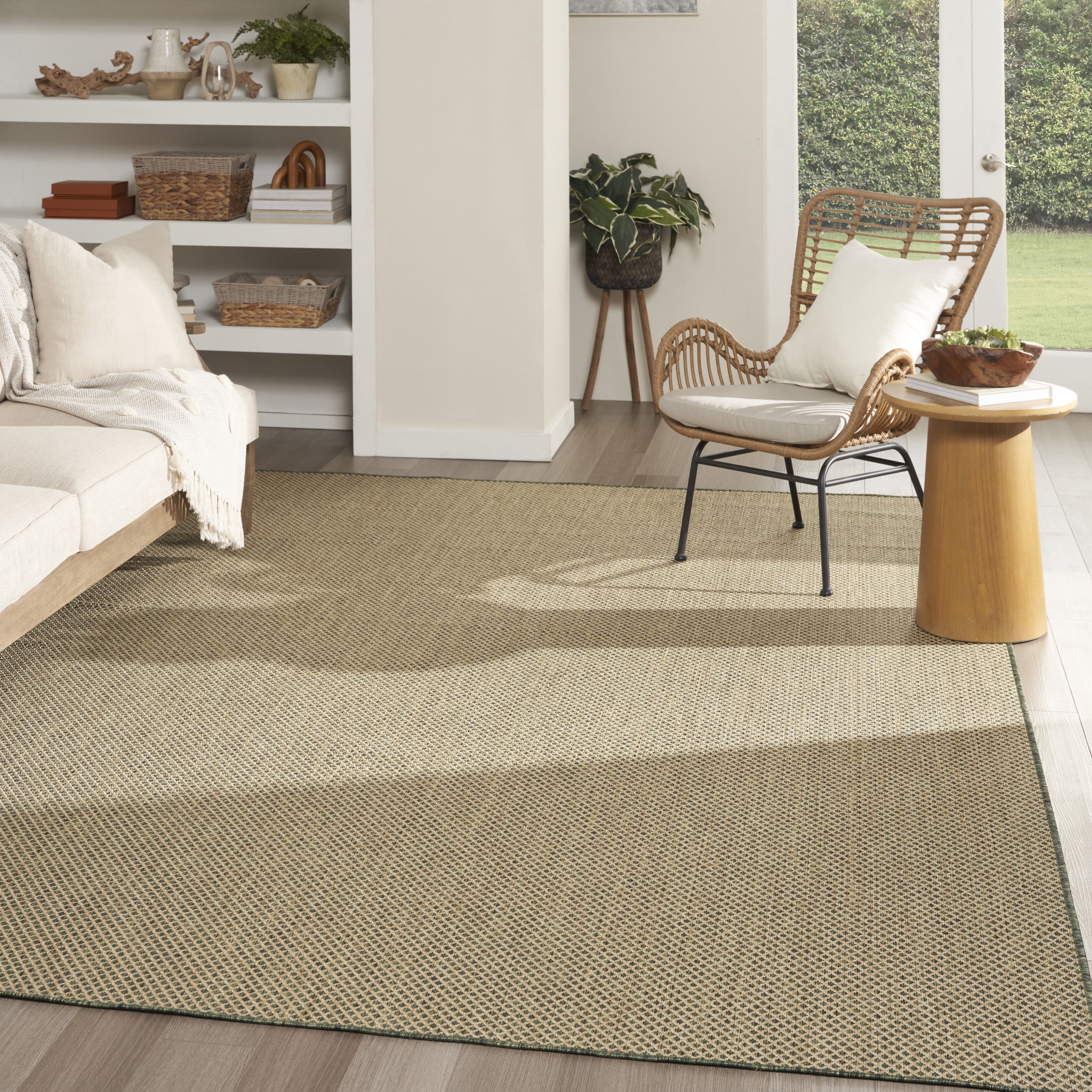 Nourison Courtyard 10' x 14' Green Modern Rug