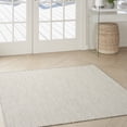 thumbnail image 1 of Nourison Courtyard Indoor/Outdoor Ivory/Silver 5' x Square Area Rug (5 Square), 1 of 10
