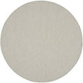 thumbnail image 1 of Nourison Courtyard 6' x Round Ivory Silver Fabric Modern Area Rug (6' Round), 1 of 11