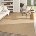 thumbnail image 1 of Nourison Courtyard 9' x 12' Jute Modern Rug, 1 of 11