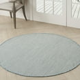 thumbnail image 1 of Nourison Courtyard Indoor/Outdoor Ivory/Aqua 4' x Round Area Rug (4 Round), 1 of 9