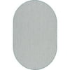 Size: 5' x 8' Oval, Actual Color: Ivory/Aqua