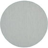 Size: 8' x Round, Actual Color: Ivory/Aqua