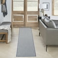 thumbnail image 1 of Nourison Courtyard Indoor/Outdoor Ivory Blue 2'2" x 8' Area Rug (2x8), 1 of 8