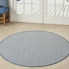 Size: 4' x Round, Actual Color: Ivory Blue