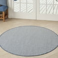 thumbnail image 1 of Nourison Courtyard Indoor/Outdoor Ivory Blue 4' x Round Area Rug (4 Round), 1 of 9