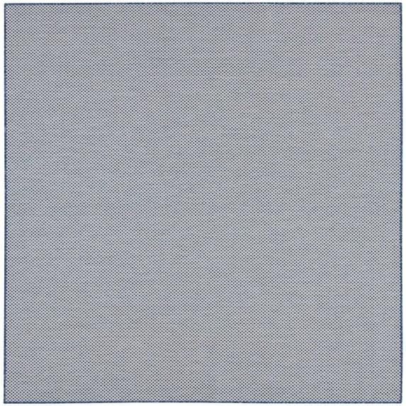 Nourison Courtyard Indoor/Outdoor Ivory Blue 8' x Square Area Rug (8 Square)
