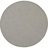 Size: 4' x Round, Actual Color: Ivory/Charcoal