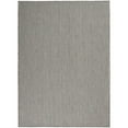 thumbnail image 1 of Nourison Courtyard Indoor/Outdoor Ivory Charcoal 5' x 7' Area Rug, (5x7), 1 of 12