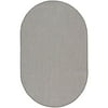 Size: 5' x 8' Oval, Actual Color: Ivory/Charcoal