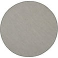 thumbnail image 1 of Nourison Courtyard Indoor/Outdoor Ivory/Charcoal 5 x Round Area Rug (5 Round), 1 of 11