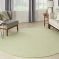 thumbnail image 1 of Nourison Courtyard Indoor/Outdoor Ivory Green 6' x Round Area Rug (6 Round), 1 of 9
