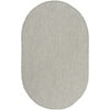 Size: 3' x 5' Oval, Actual Color: Ivory Silver