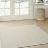 Size: 4' x Square, Actual Color: Ivory/Silver