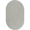 Size: 6' x 9' Oval, Actual Color: Ivory Silver